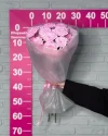 Букет цветов Презент из хризантем (розовый)