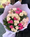 Букет кустовая роза S