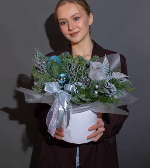 Новогодняя композиция Совушка