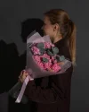 Букет из 9 розовых диантусов