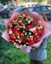 Букет кустовая роза XXL