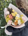 Букет лимонный микс с малиной