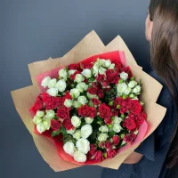 Букет кустовая роза XL