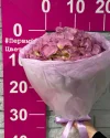 Букет розовая гортензия в оформлении