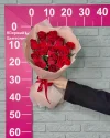 Букет 15 Роз Кения 40 см в пленке